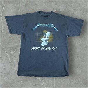 Vintage Metallica Shirt Mens Large Black 90s Metal Up Your Ass 1994 Metal Band